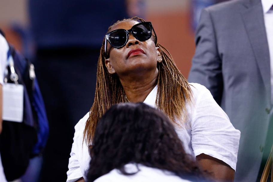 Oracene Price, mamma di Serena e Venus Williams, sugli spalti per assistere alla partita di Venus contro la Bacsinszky. AFP